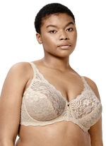 Triumph Amourette beugelbh met elastische kant POEDER